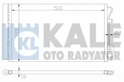 KALE OTO RADYATOR 380200 -  Конденсатор, кондиционер